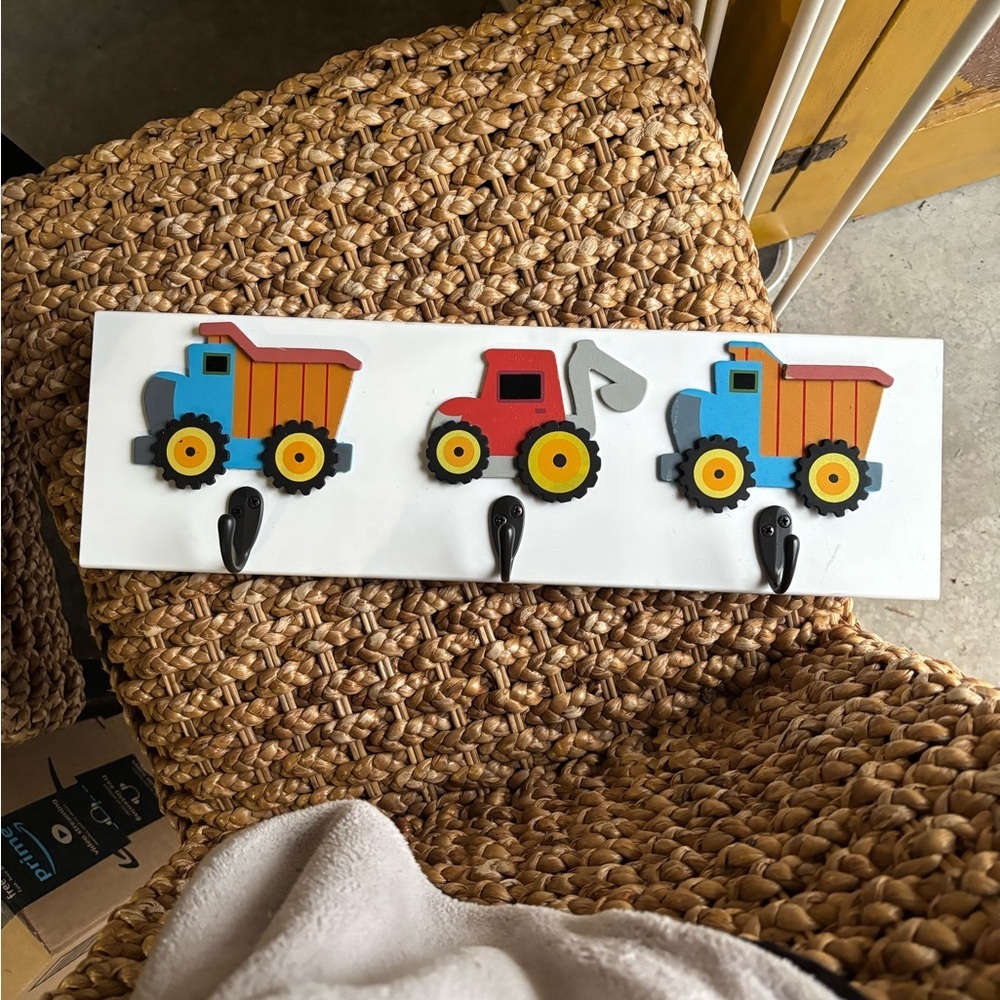 Kids Construction Vehicle Wall Hook